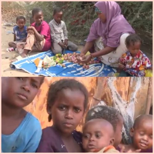 صور لأسر نازحة في مقديشو في حالة يرثى لها