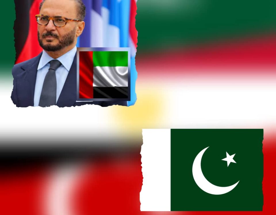 أنور قرقاش وعلم باكستان