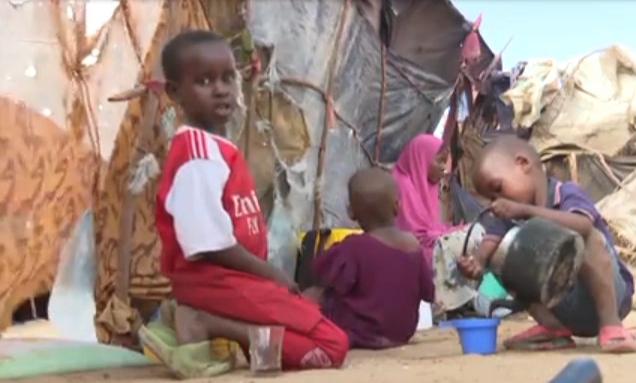 One of the displaced families from Bay region