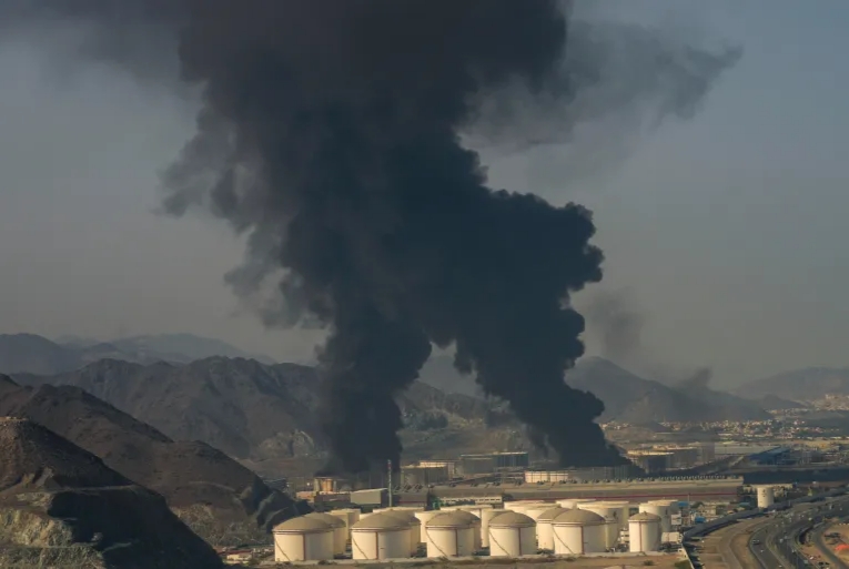 Flames escalated in Fujairah