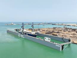 Floating dock for ship repair