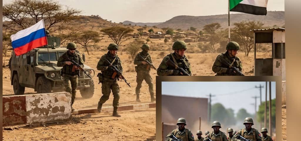 Russian forces on the border of Sudan