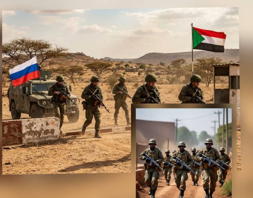 Russian forces on the border of Sudan