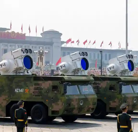 Image of a laser air defense system
