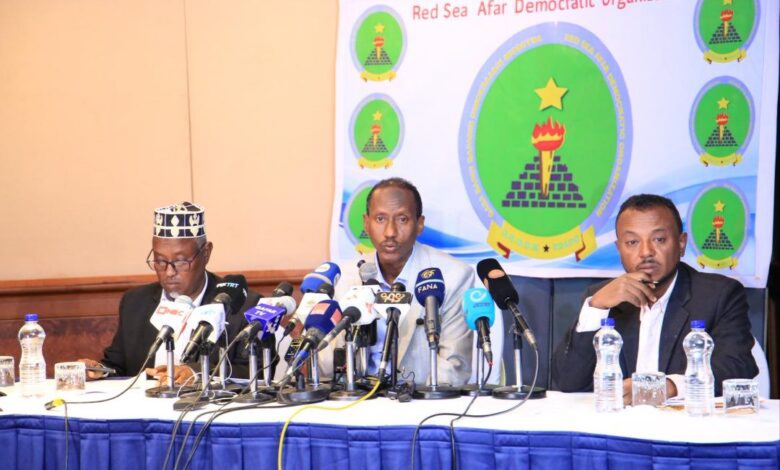 Officials of the Democratic Organization of Red Sea Afar in Addis Ababa