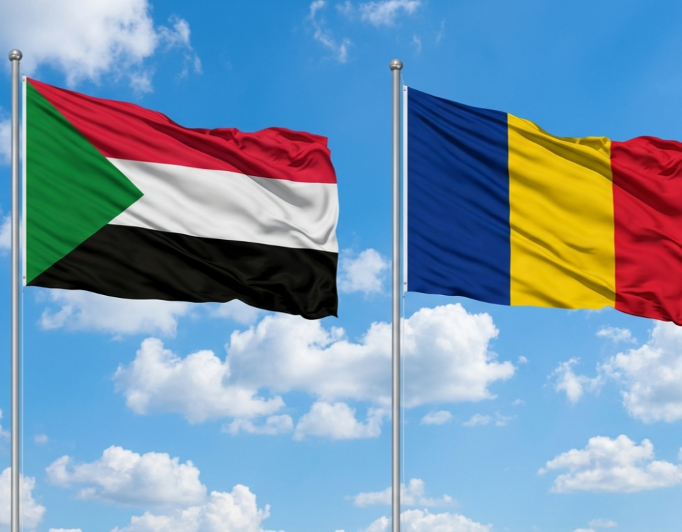 علم تشاد وعلم السودان